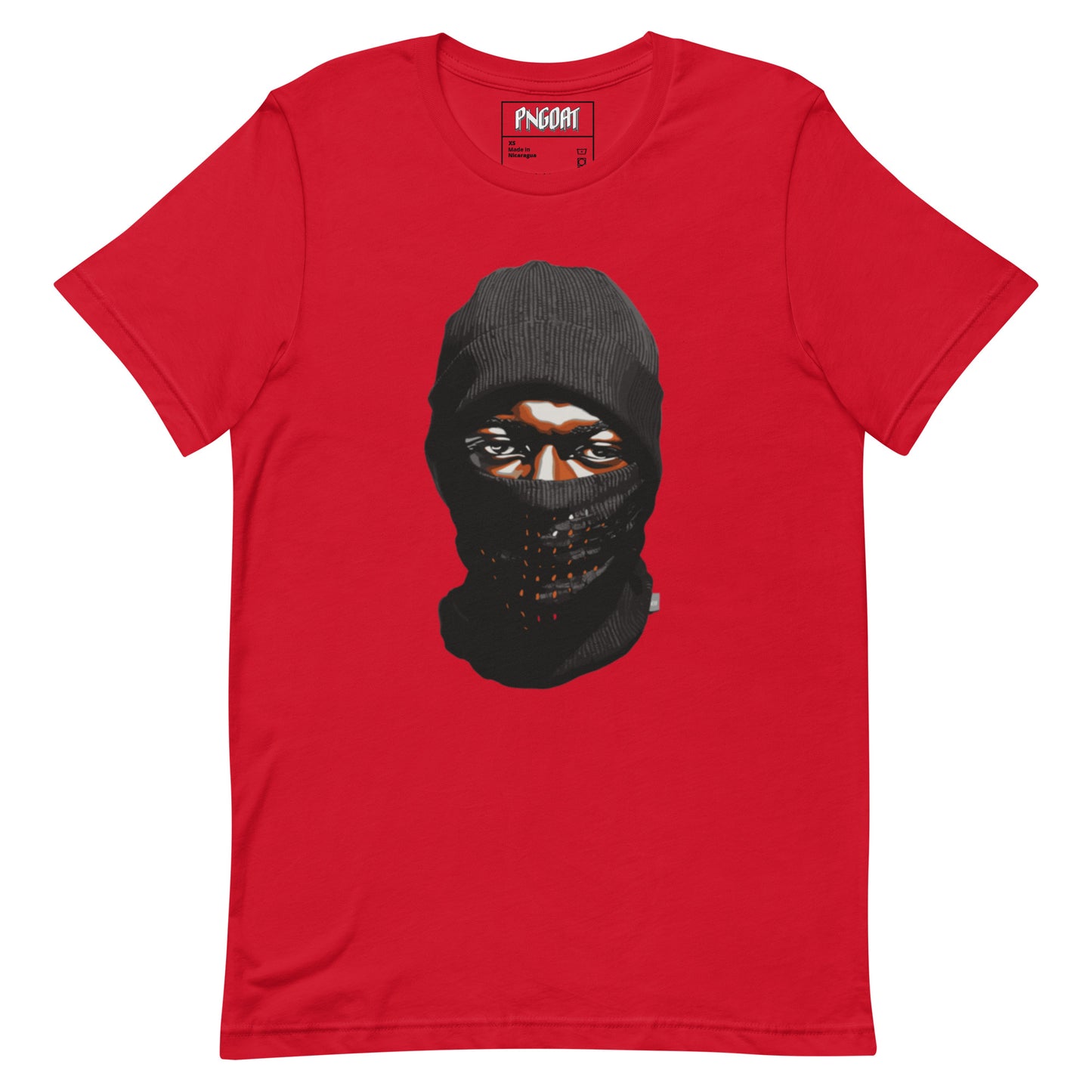 Camiseta PNGOAT "Mask On" - Vermelho