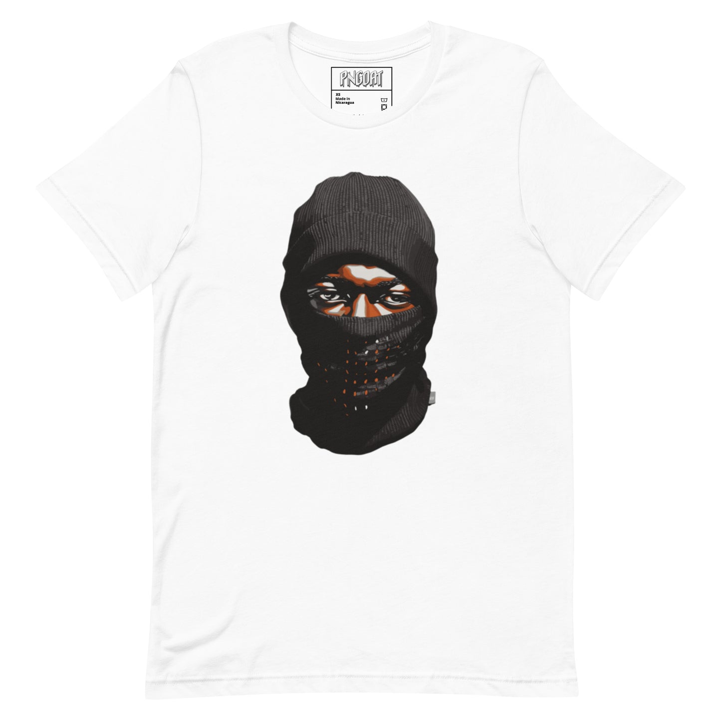 Camiseta PNGOAT "Mask On" - Branco